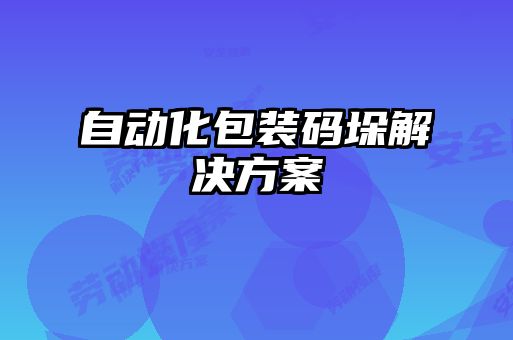 自動化包裝碼垛解決方案