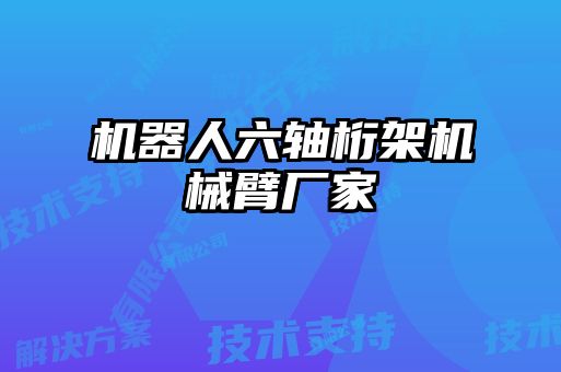 機器人六軸桁架機械臂廠家