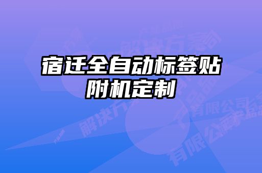 宿遷全自動(dòng)標(biāo)簽貼附機(jī)定制