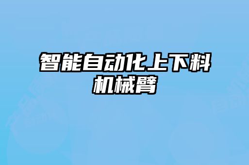 智能自動化上下料機械臂