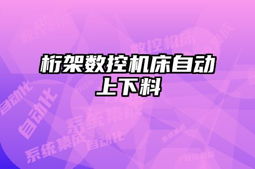 桁架數(shù)控機床自動上下料