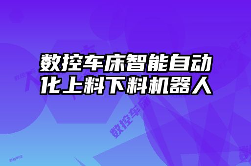 數(shù)控車床智能自動化上料下料機(jī)器人