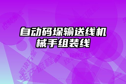 自動碼垛輸送線機(jī)械手組裝線