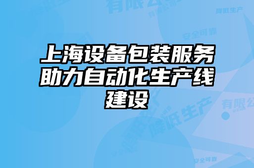 上海設備包裝服務助力自動化生產線建設