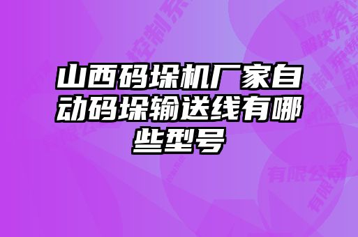 山西碼垛機(jī)廠家自動(dòng)碼垛輸送線有哪些型號(hào)