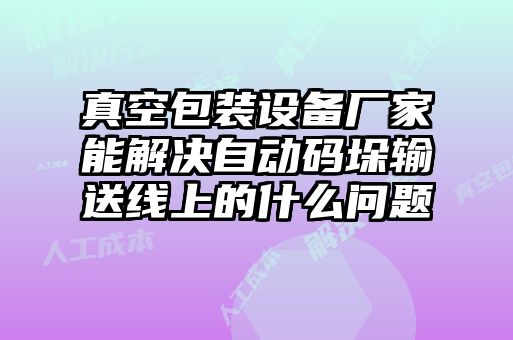 真空包裝設(shè)備廠家能解決自動(dòng)碼垛輸送線上的什么問題