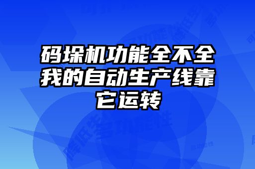 碼垛機(jī)功能全不全我的自動(dòng)生產(chǎn)線(xiàn)靠它運(yùn)轉(zhuǎn)