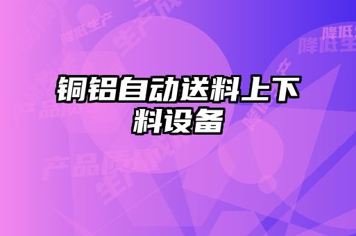 銅鋁自動送料上下料設備