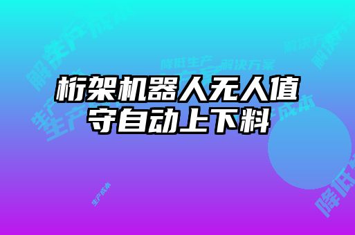 桁架機(jī)器人無人值守自動上下料