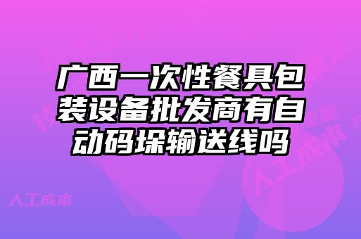 廣西一次性餐具包裝設(shè)備批發(fā)商有自動(dòng)碼垛輸送線嗎